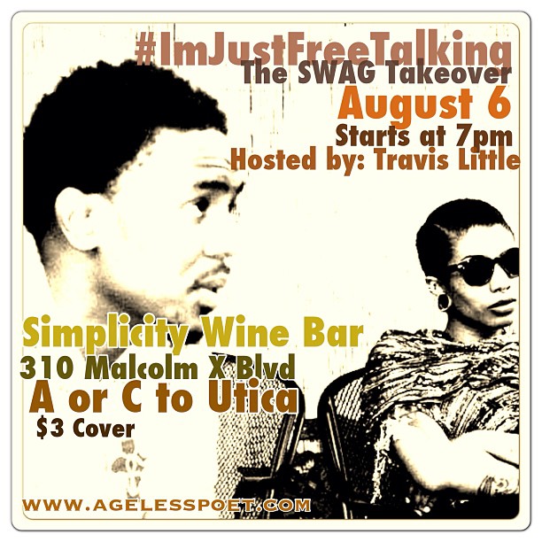 our monthly open mic at Simplicity wine bar in BEd Stuy